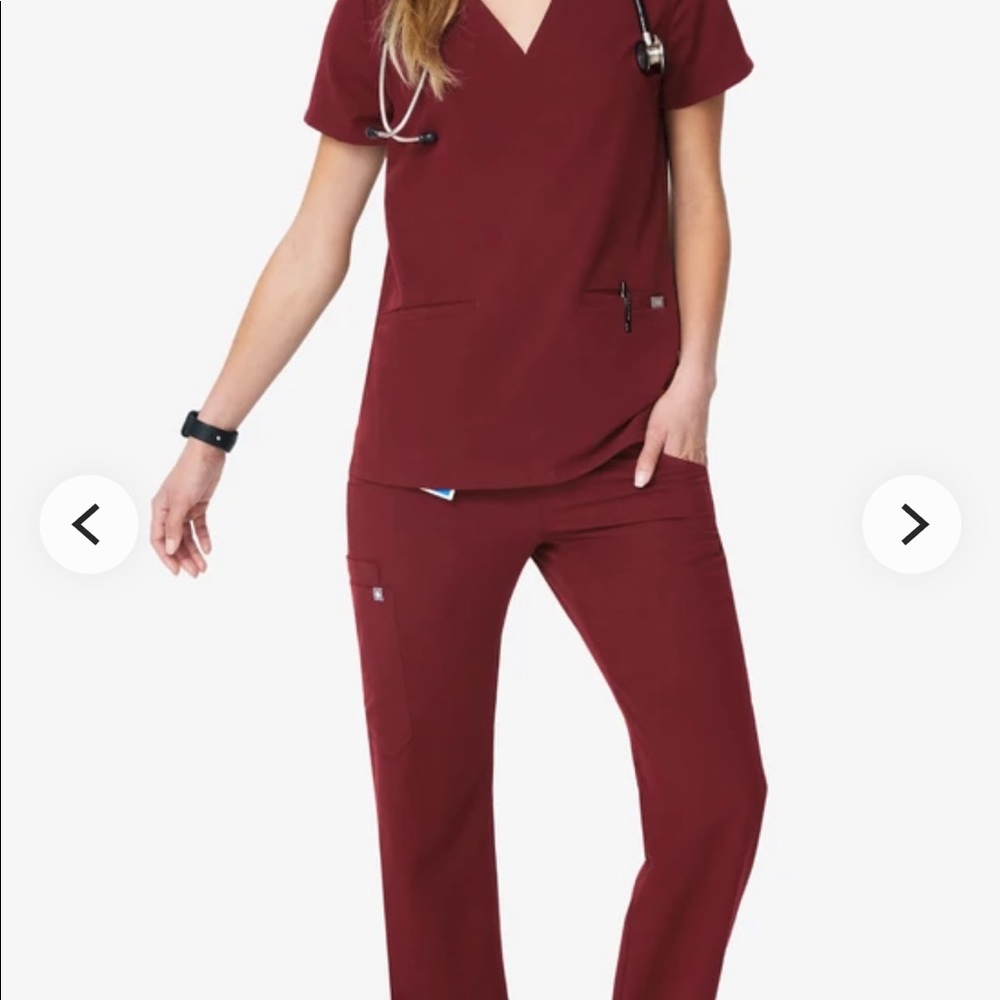 Figs burgundy. M top/ SP kade pants